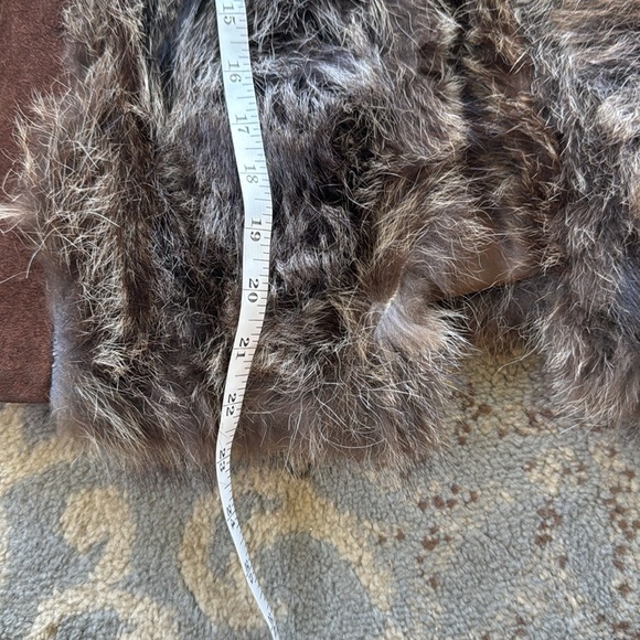 Vintage Racoon Fur and Suede Jacket - Picture 7 of 10